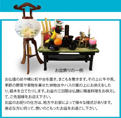 お盆用品_お祀り一例